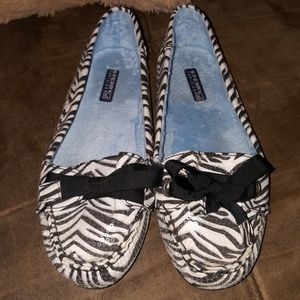 Sperry Top Slider Zebra Print Boat Shoes